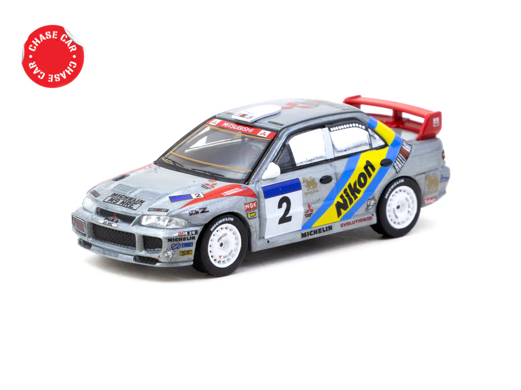 Tarmac Works - Mitsubishi Lancer Evolution III #2 Hong Kong-Beijing Rally 1995 Winner