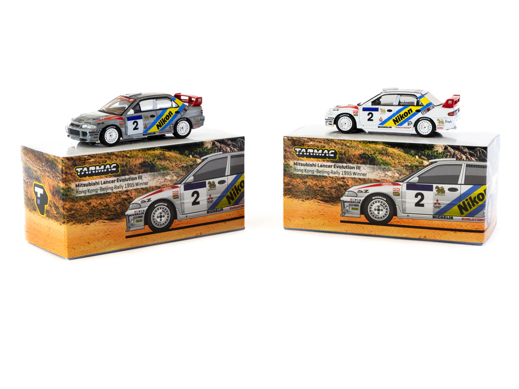 Tarmac Works - Mitsubishi Lancer Evolution III #2 Hong Kong-Beijing Rally 1995 Winner