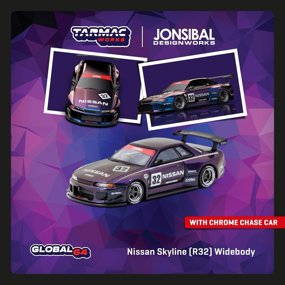 (Pre-Order) Tarmac Works - Nissan Skyline (R32) Widebody by Jonsibal