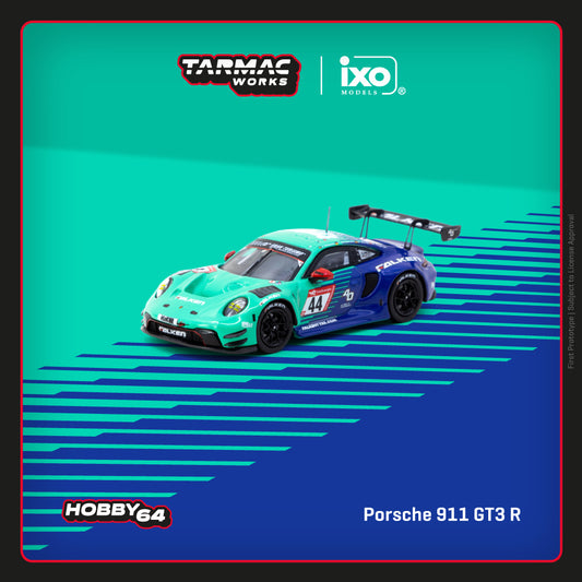 (Pre-Order) Tarmac Works - Porsche 911 GT3R #44 J. Eriksson / T. Heinemann / N. Menzel / M. Ragginger, Nürburgring 24h 2023