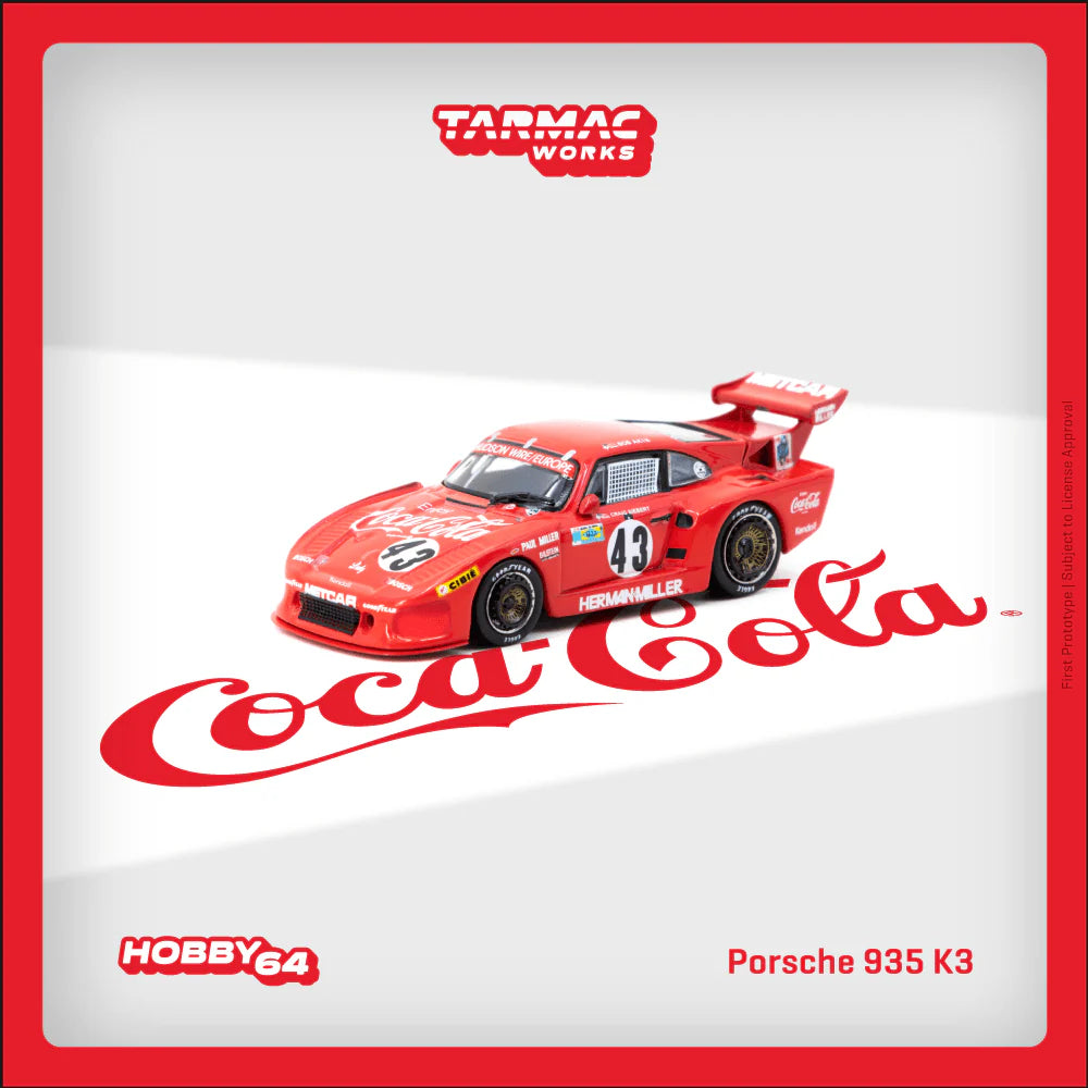 (Pre-Order) Tarmac Works - Porsche 935 K3 #43 Bob Akin / Paul Miller / Craig Siebert 1981 24h of Le Mans