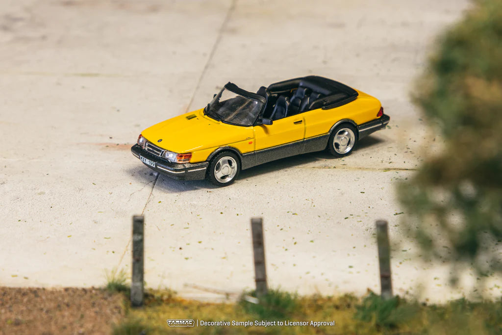 Tarmac Works - Saab 900 Turbo Convertible Yellow