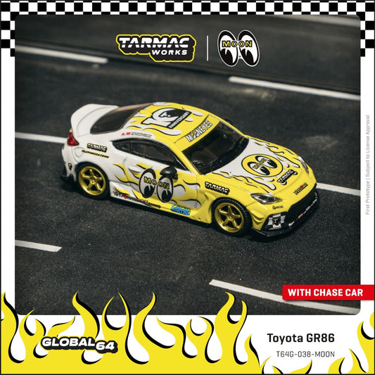 Tarmac Works Toyota GR86 MOONEYES 1:64 diecast model car