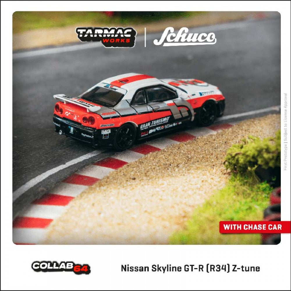 (Pre-Order) Tarmac Works x Schuco - Nissan Skyline GT-R (R34) Z-tune