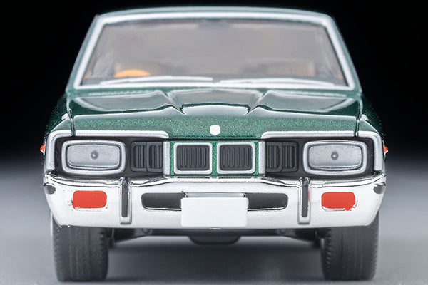 Tomica Limited Vintage 1:64 Nissan Cedric 2800 SGL 1975 green 2 door hardtop diecast model