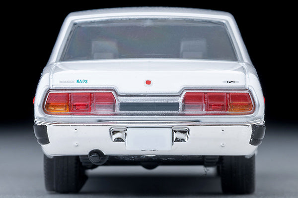 Tomica Limited Vintage 1978 Nissan Cedric Standard four-door sedan in White, detailed 330-series 1:64 model.