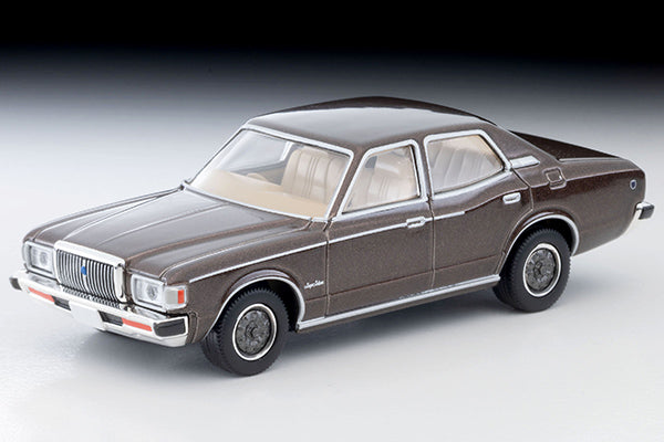 Tomica Limited Vintage NEO 1978 Toyota Crown 2000 Super Saloon Extra in brown, 1:64 scale