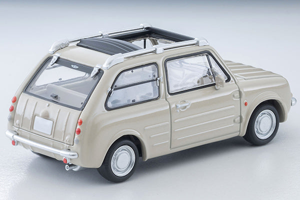Tomica Limited Vintage NEO 1989 Nissan PAO Canvas Top in ivory, 1:64 scale with retro styling