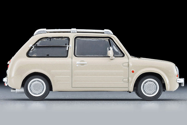 Tomica Limited Vintage NEO 1989 Nissan PAO Canvas Top in ivory, 1:64 scale with retro styling