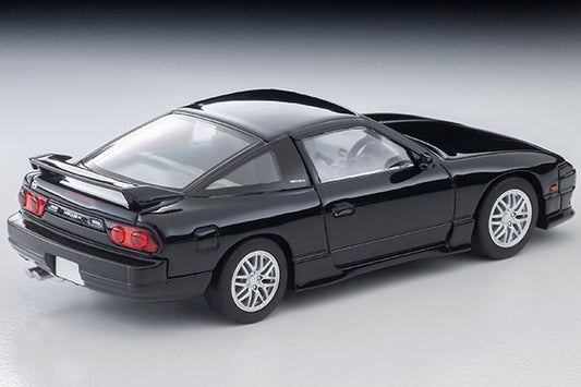 Tomica Limited Vintage 1997 Nissan 180SX Type X in black.