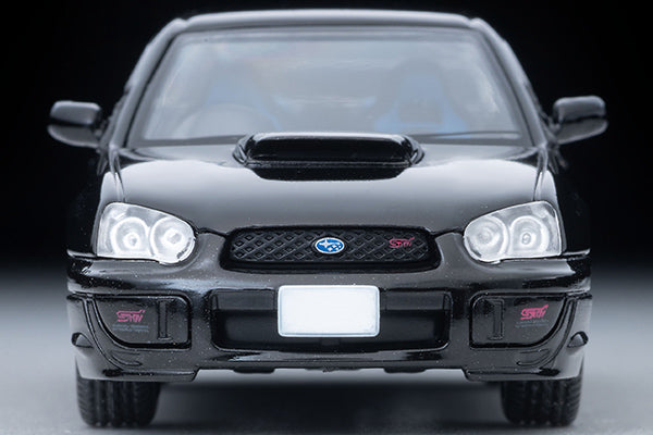 Tomica Limited Vintage NEO 2003 Subaru Impreza WRX STI in black, 1:64 scale