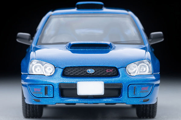 Tomica Limited Vintage NEO 2003 Subaru Impreza WRX STI Spec C in blue, 1:64 scale