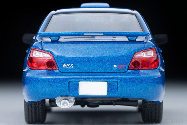 Tomica Limited Vintage NEO 2003 Subaru Impreza WRX STI Spec C in blue, 1:64 scale