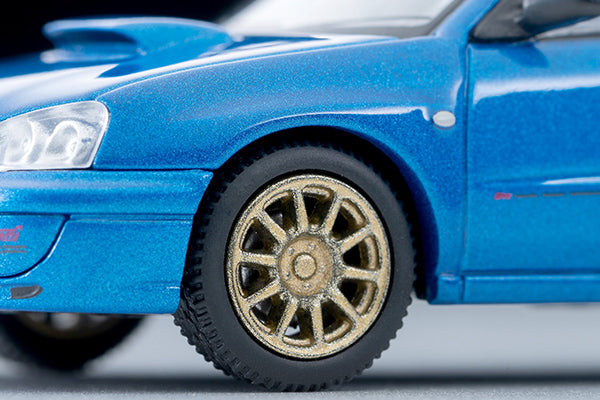 Tomica Limited Vintage NEO 2003 Subaru Impreza WRX STI Spec C in blue, 1:64 scale