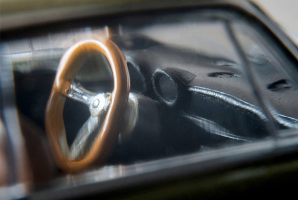 Tomica Limited Vintage Alfa Romeo 1750GTV in Olive Green Metallic.