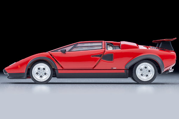 Tomica Limited Vintage Lamborghini Countach LP500S in red, 1:64 scale with opening scissor doors and engine cover