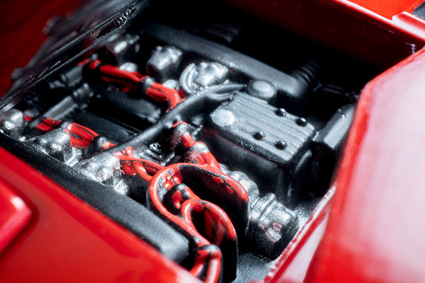 Tomica Limited Vintage Lamborghini Countach LP500S in red, 1:64 scale with opening scissor doors and engine cover