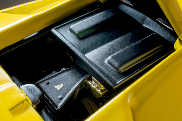 Tomica Limited Vintage Lamborghini Diablo SE30 Jota in yellow with opening scissor doors.