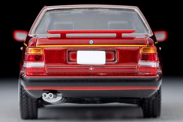 Tomica Limited Vintage Lancia Thema 8.32 Phase II in metallic red with opening hood and detailed V8 engine.