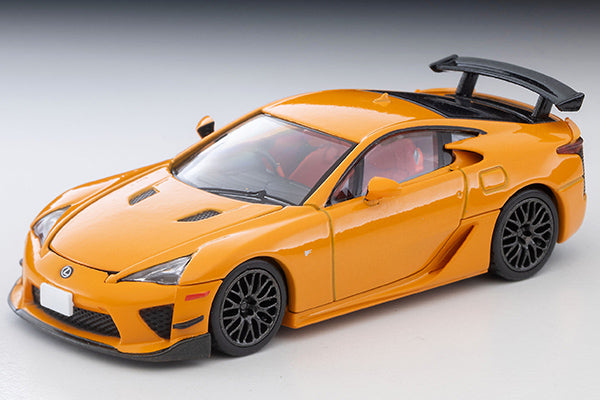 Tomica Limited Vintage 1:64 Lexus LFA Nurburgring Package orange with opening hood V10 engine diecast model