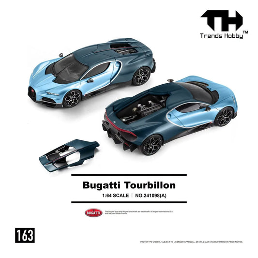 Trends Hobby Bugatti Tourbillon in Blue Atlantic with removable rear hatch.